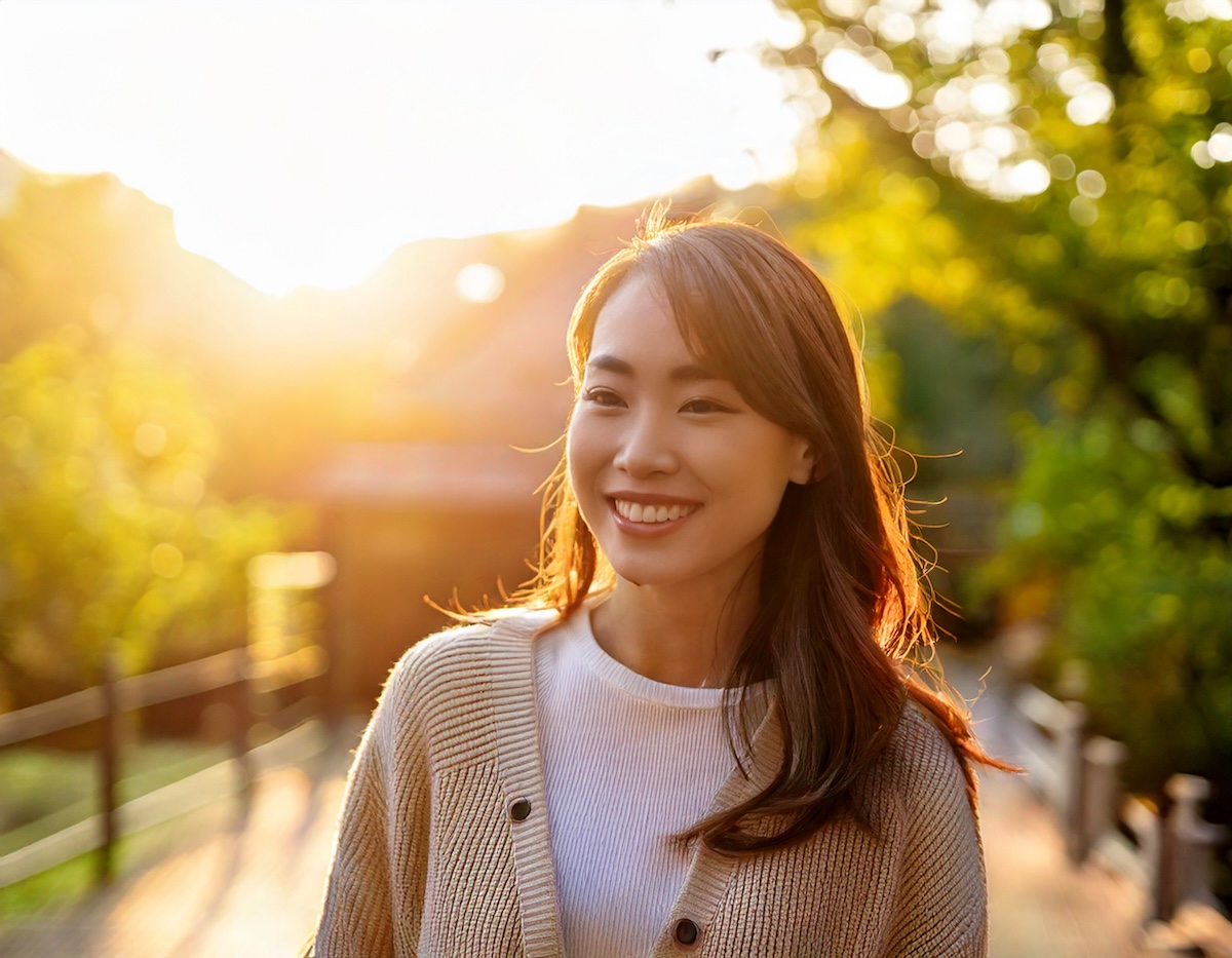 健康を取り戻した笑顔